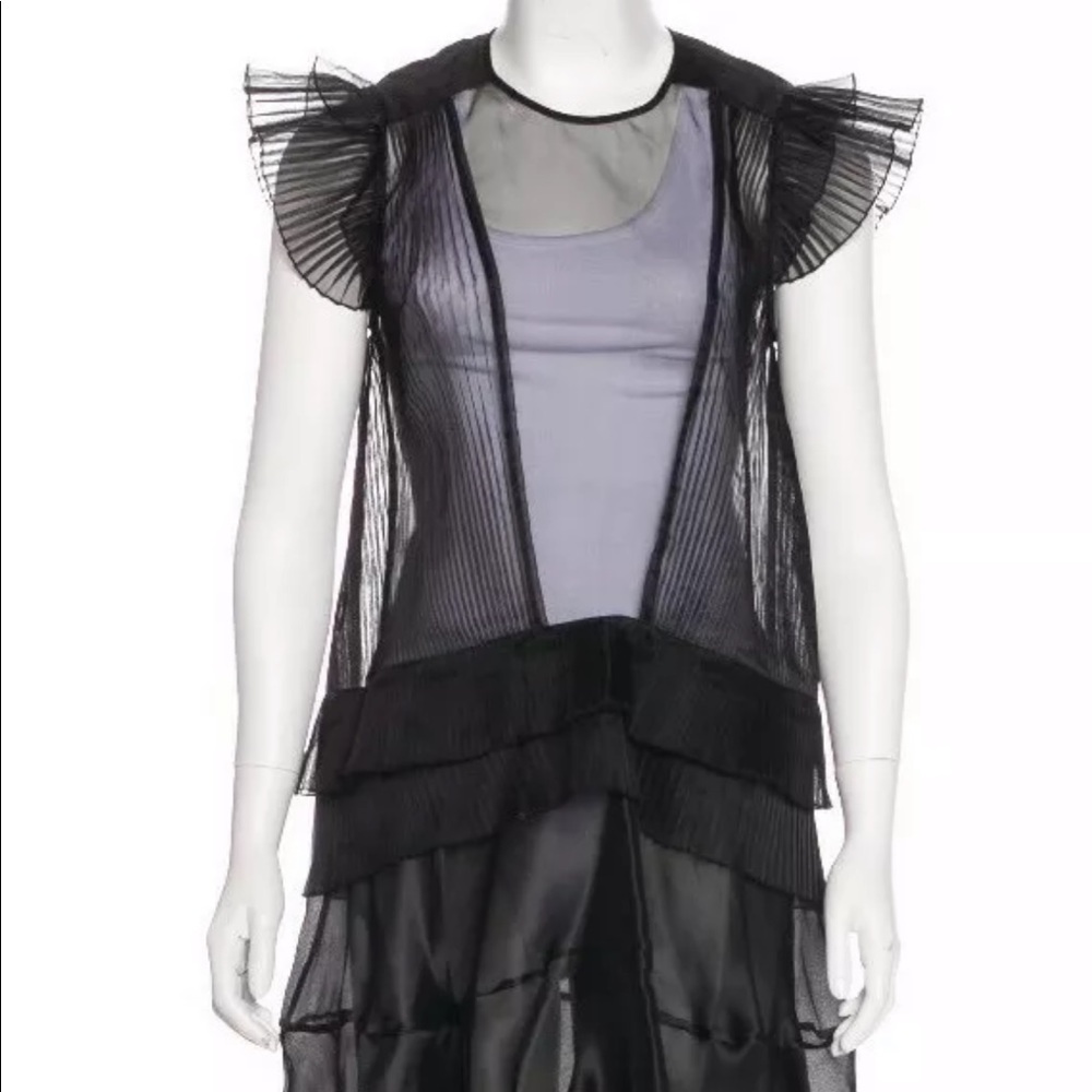 Isabel Marant Pleated Organza Silk Dress Vila - Picture 6 of 6